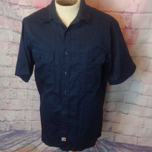 Carhartt Other - Carhartt navy blue shirt size large